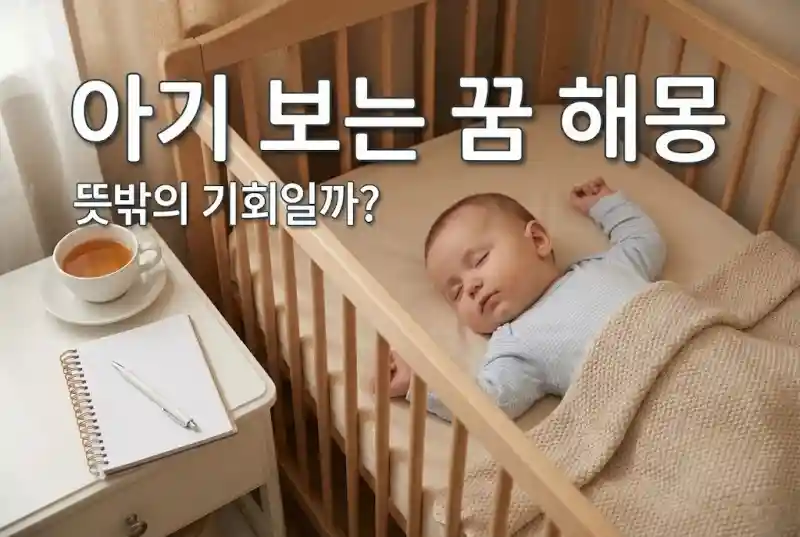 아기 보는 꿈 해몽, 뜻밖의 기회일까?
