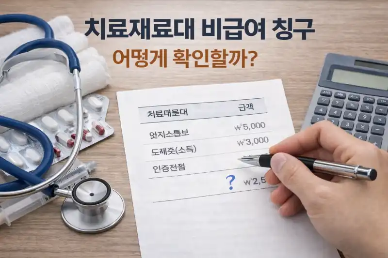 치료재료대 비급여 청구 어떻게 확인할까?