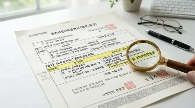 집주인 대출 많을 때 내 보증금 지키는 특약 문구 7가지