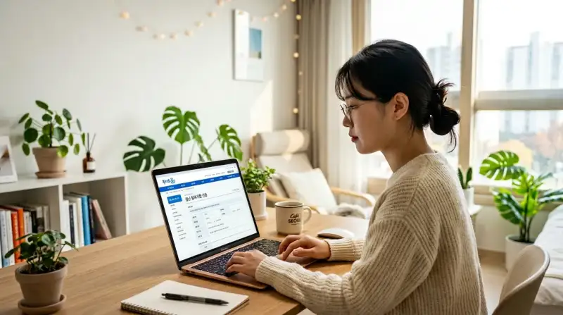 복지로 온라인 신청 장면