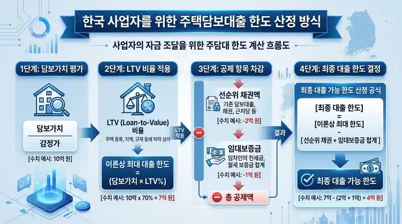 대출 한도 계산 인포그래픽