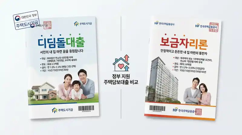 디딤돌대출 vs 보금자리론