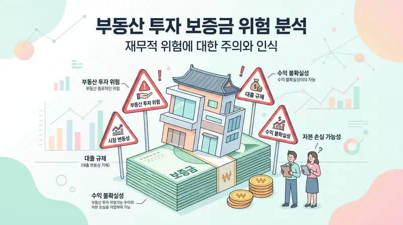 보증금 리스크 경고 이미지