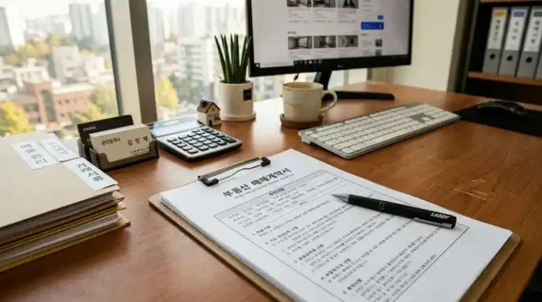 '부동산 매매계약서'와 '특약사항'