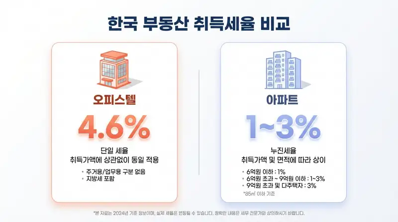 세율 비교 차트