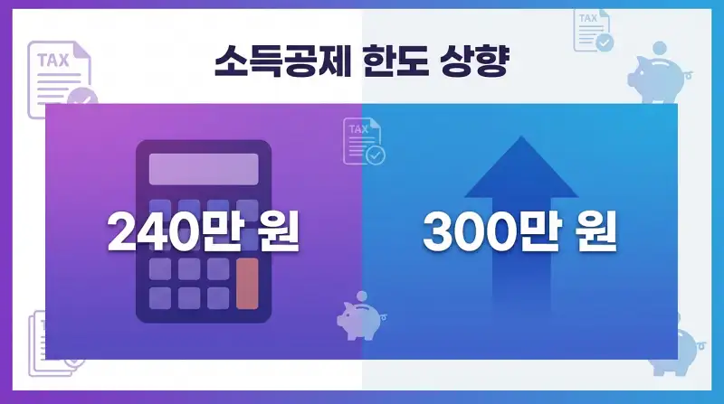 소득공제 한도 상향