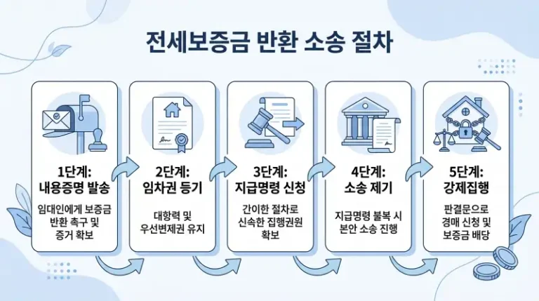 소송 절차 단계별 플로우차트