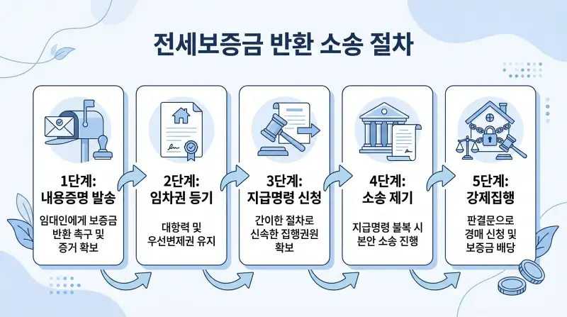 소송 절차 단계별 플로우차트