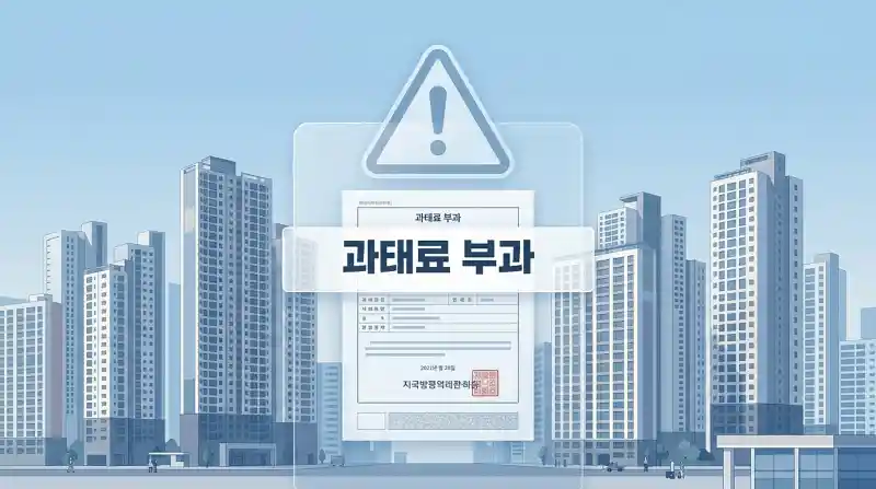 아파트 단지 경고 오버레이 