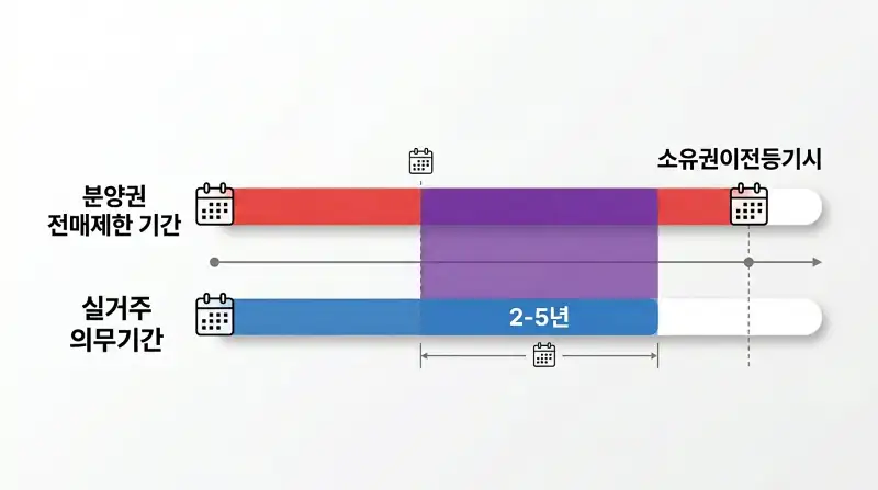 전매제한·실거주 의무기간 타임라인