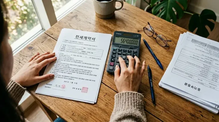 전세 계약서 검토 장면