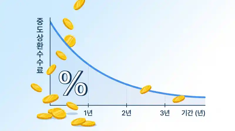 중도상환수수료 감소 그래프