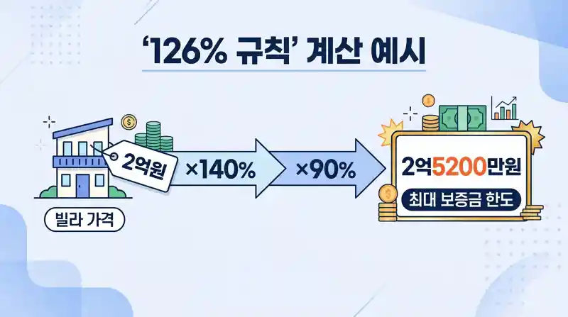 "126% 규칙" 계산 인포그래픽