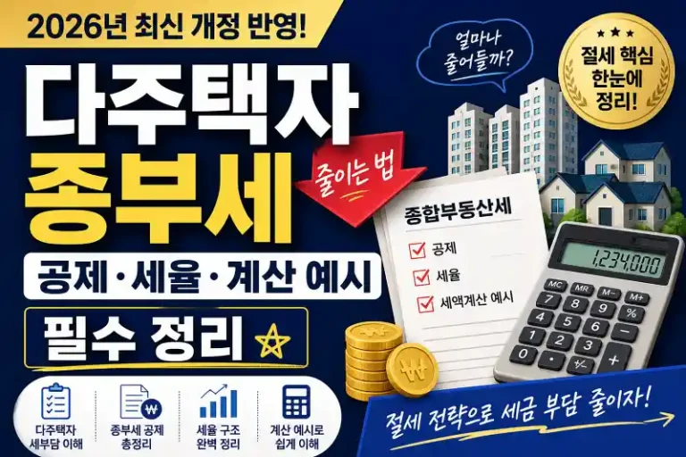 다주택자 종부세 줄이는 법