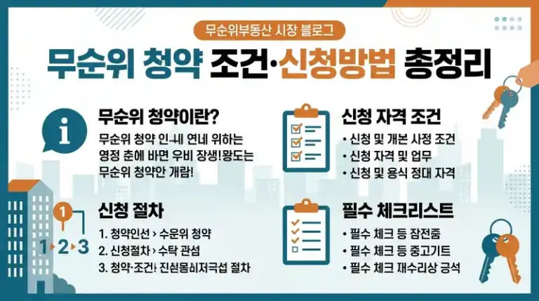 무순위 청약 조건·신청방법 총정리