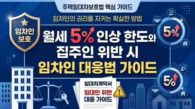 월세 5% 인상 한도와 집주인 위반 시 임차인 대응법