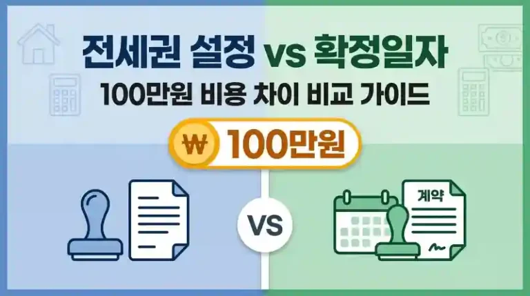 전세권 설정 vs 확정일자