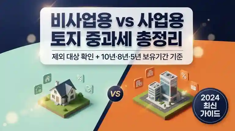 비사업용 토지 중과세 제외