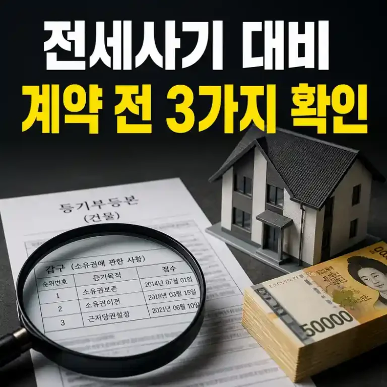전세사기 대비 3·3·3 법칙